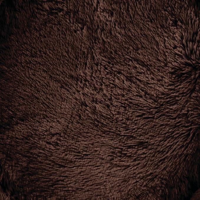 Best Friends by Sheri The Original Calming Donut Dog Bed for Medium Dogs up to 45 lbs, Shag Faux Fur, Dark Brown, 30" x 30" - Image 10