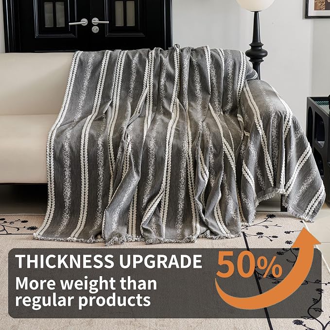 HAOMAIJIA Non Slip Couch Cover Sofa Covers for 3 Cushion Couch Washable sectional Couch Covers L Shaped for Dogs pet Furniture Protector Couch Cover Blanket for Living Room (TM-Grey, 91"x134") - Image 3