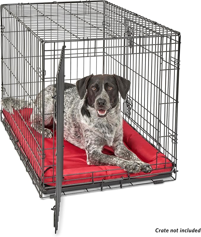 MidWest Homes for Pets Ultra-Rugged MAXX Dog Bed, Water Repellent, Easy Wipe Clean, Super Durable, Fits 36-Inch Dog Crates, Red, Polyester, 22.45"L x 17.33"W x 3"H - Image 4