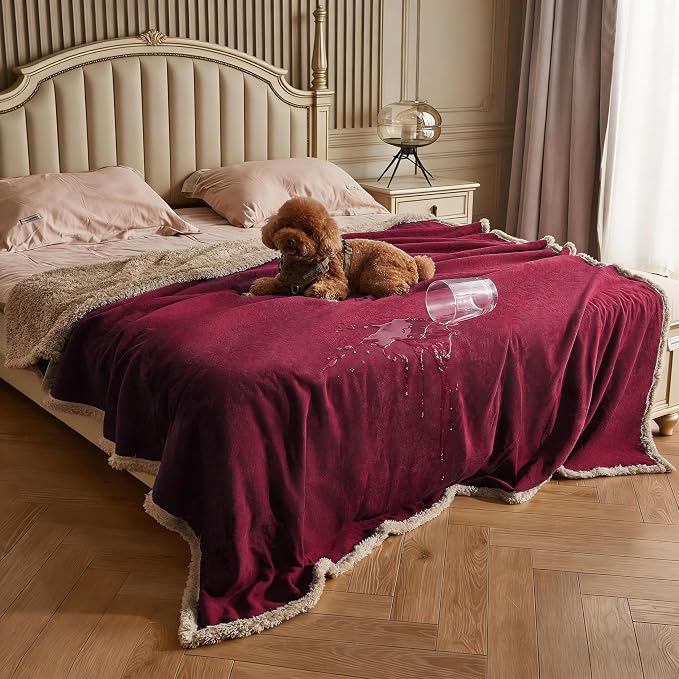 Kritter Planet Waterproof Reversible Pet Blanket for Dogs and Cats | 80 x 90 Inch, Waterproof Cover for Sofa and Bed, Washable Protection Against Fur, Dirt, Scratches and Everyday Messes by KritterPlanet