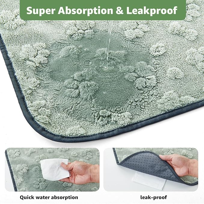 LOOBANI Washable Puppy Pads, 18"x24" Reusable Pee Pads, 2-Pack | Super Absorbent, Waterproof, Leakproof, Non Slip, For Potty Training, Crates, Floors, Couches, Travel - Image 4
