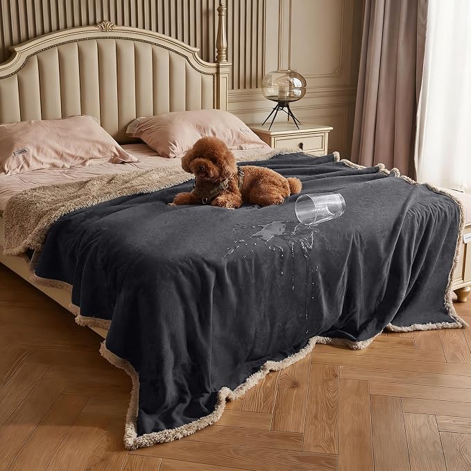 Kritter Planet Waterproof Reversible Pet Blanket for Dogs and Cats | 60 x 80 Inch, Waterproof Cover for Sofa and Bed, Washable Protection Against Fur, Dirt, Scratches and Everyday Messes by KritterPlanet