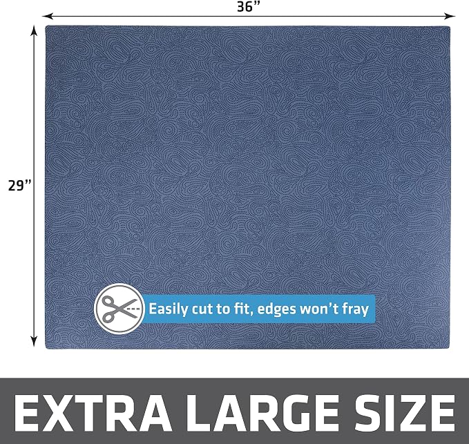 Drymate Cat Litter Box Mat, Litter Trapping Mat, Blue, 29x36 XL | Waterproof, Urine-Proof, Absorbent, Machine Washable, Soft on Paws, Contains Mess, Protects Floors, Kitten Supplies, USA Made - Image 6