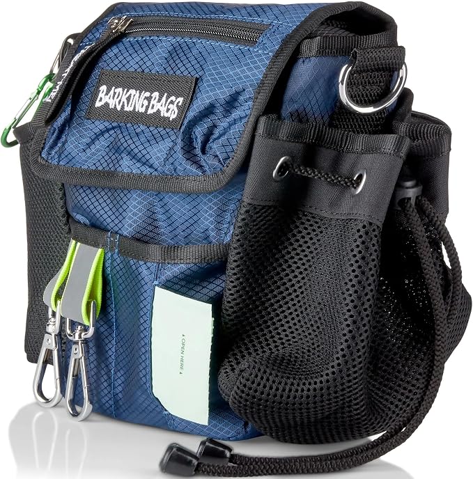 | The Original Dog Walking Bag | As Seen On Dragons’ Den | Lightweight & Practical Design | Carry Dog Toys, Dog Treats, Poop Bags & More With Ease | Extendable Shoulder Strap & Waistband by Barking+Bags