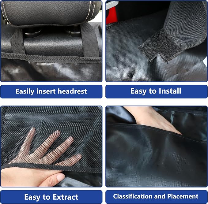sukemichi Cargo Mat Dog Cargo Liner for 2007-2026 Jeep Wrangler 4 Door,Flag | Waterproof oxford material,For 2007-2026 Wrangler JK JL,Nonslip Washable Pet Seat Cover & Anti-Scratch Liner - Image 3