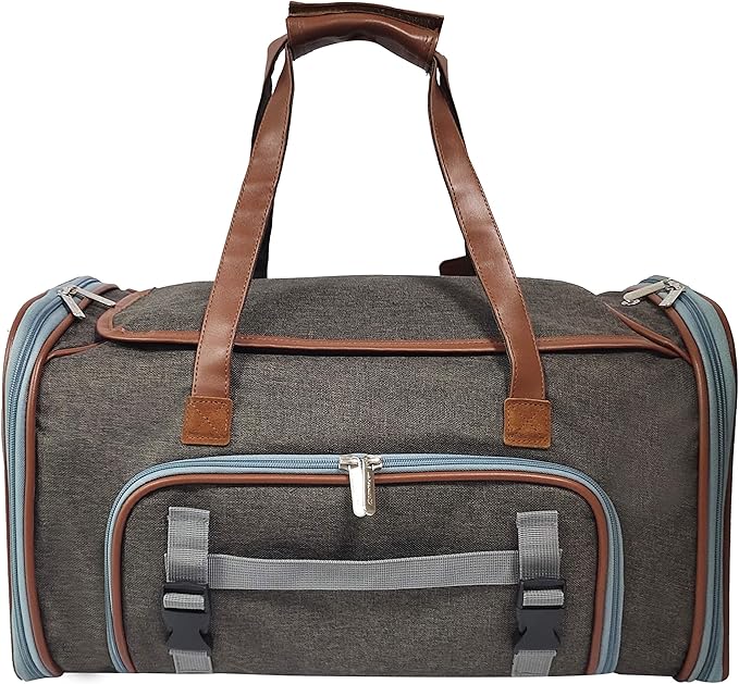 Mr. Peanut's Gold Series Big Apple XL Expandable Pet Carrier V3.0 (Charcoal Ash)