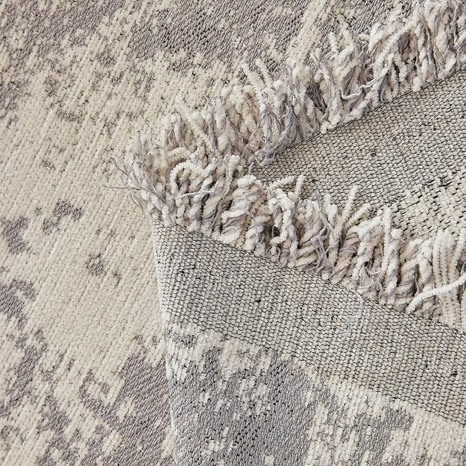 STACYPIK Abstract Geometric Couch Cover for Sectional, Chenille Aesthetics Loveseat Couch Protector for 3 Cushion Couch, Non Slip Gray Jacquard Pet Sofa Covers Washable, Couch Covers Blanket-71X150IN - Image 7