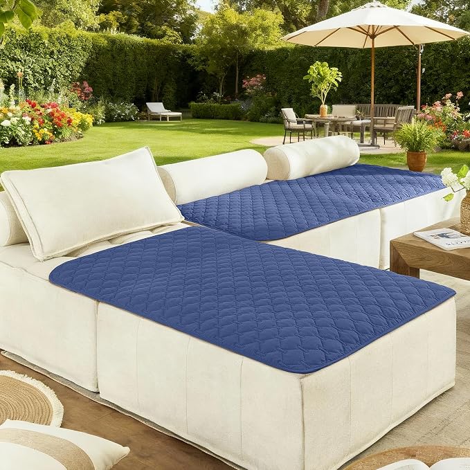 gogobunny 100% Double Sided Waterproof Dog Blanket Soft Pet Bed Cover Reversible Protect Furniture Couch Sofa Car for Puppy Large Dog Cat (Dark Navy/Light Navy, 40x50 Inch (Pack of 1)) - Image 4