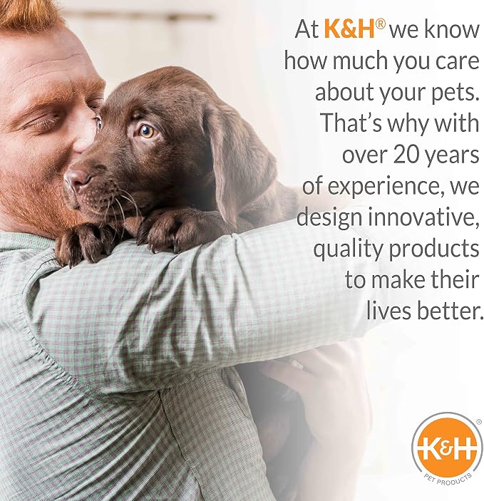 K&H Pet Products Superior Orthopedic Dog Bed Gray Paw Bone Print Large 40 X 50 Inches - Image 5