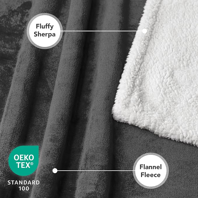 PetAmi Waterproof Dog Blanket for Couch, Pee Proof Fleece Reversible Pet Throw, Furniture Protector for Bed Sofa Kennel, Soft Washable Cover for Small Medium Dog Puppy Cat, 29x40 Grey - Image 3
