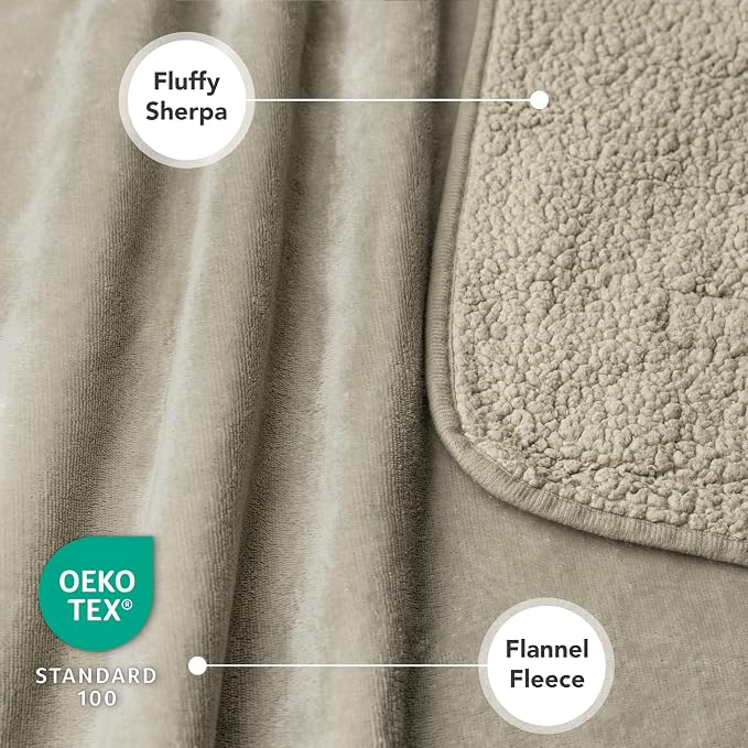 PetAmi Waterproof Dog Blanket for Small Medium Dogs, Pee Proof Pet Blanket for Couch Bed, Reversible Water Proof Blanket for Puppy Indoor Cat, Soft Dog Fleece Blankets Washable, 24x32 Taupe - Image 3