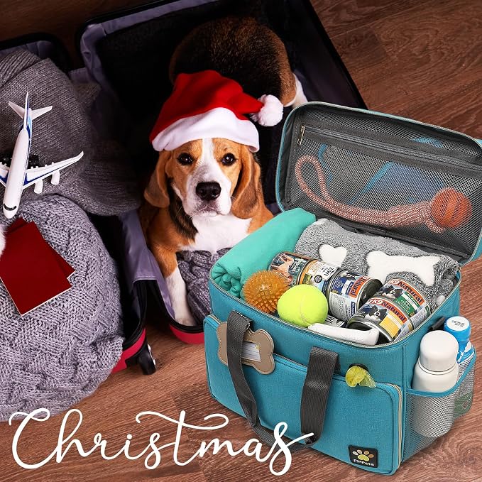 Dog Travel Bag for Traveling| Week Away/Overnight Travel Accessories with Multi-Function Pockets|Pet Travel Set for Dog and Cat|Ultimate Gift for Dog Moms &Dads, Doggy Lovers &Pet Owners - Image 3