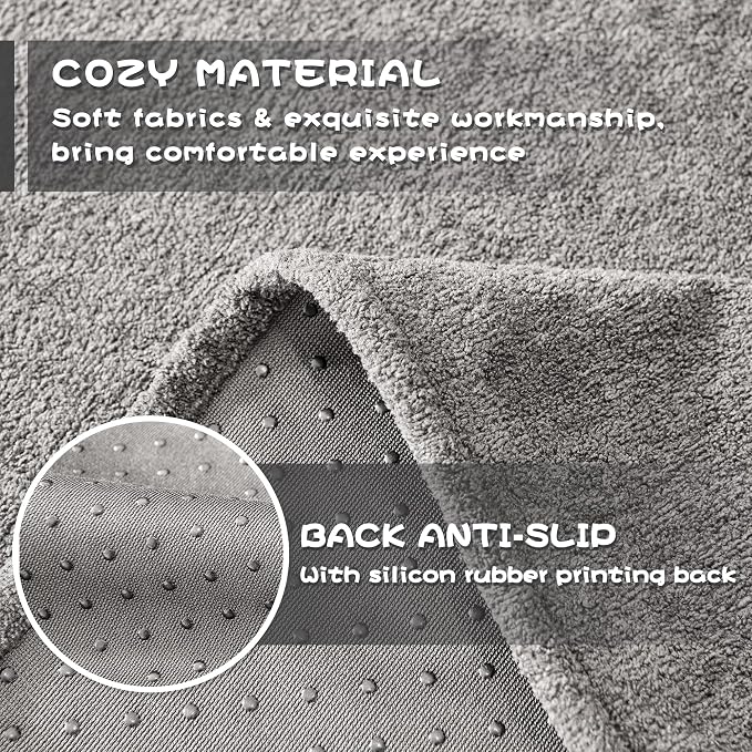 MYSKY HOME Chair Covers, Recliner Chair Covers, Arm Chair Covers Washable, Couch Cover for Dogs, Sofa Slipcovers for 1 Cushion, Furniture Protector Cover for Living Room, 71" x 91", Grey - Image 7