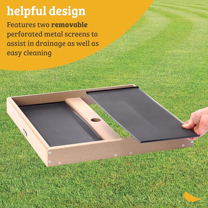 Birds Choice 21-1/2X21-1/2 Seed Catcher Open Platform | Pole Mount Tray Catches Fallen Seed to Reduce Ground Waste, Recycled Plastic Construction - Image 4