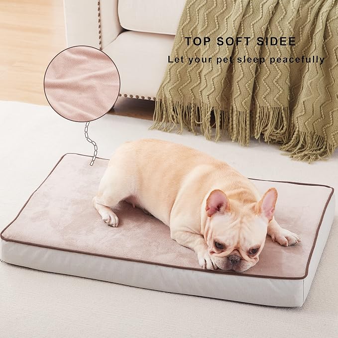 Orthopedic Memory Foam Dog Bed, Cooling Dog Beds for Medium/Large Dogs -Waterproof Pet Bed for Crate with Removable Washable Cover, L(35inch,65Lbs) - Image 2
