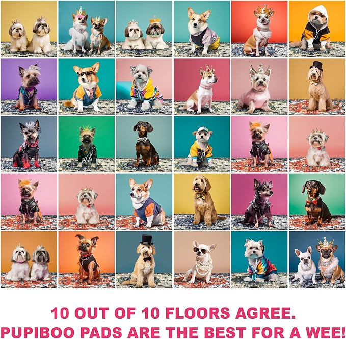 PUPIBOO Washable Pee Pads for Dogs and Cats - Super Absorbent Reusable Puppy Training Pads - 100% Waterproof, Leak-Proof & Non-Slip Whelping Pads for Pet Housebreaking - Image 8