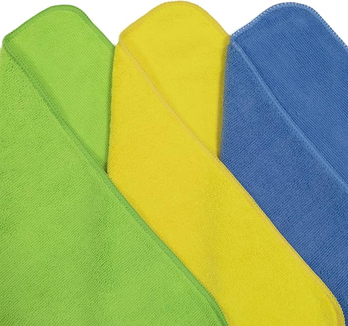 POLYTE 300 GSM Multipurpose Microfiber Cleaning Towel, 16x16 in, 36 Pack | Lint Free, Quick Dry - Image 2