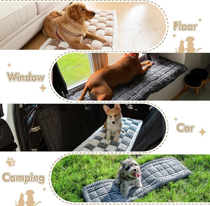 Couch Cover for Sofa, Sectional Couch Cover for Dogs, Sofa Cover Washable, Cushion Cover Blanket Pad Bed Mat for Pets, Fleece Furniture Protector, Grey, 23.6x23.6in - Image 5