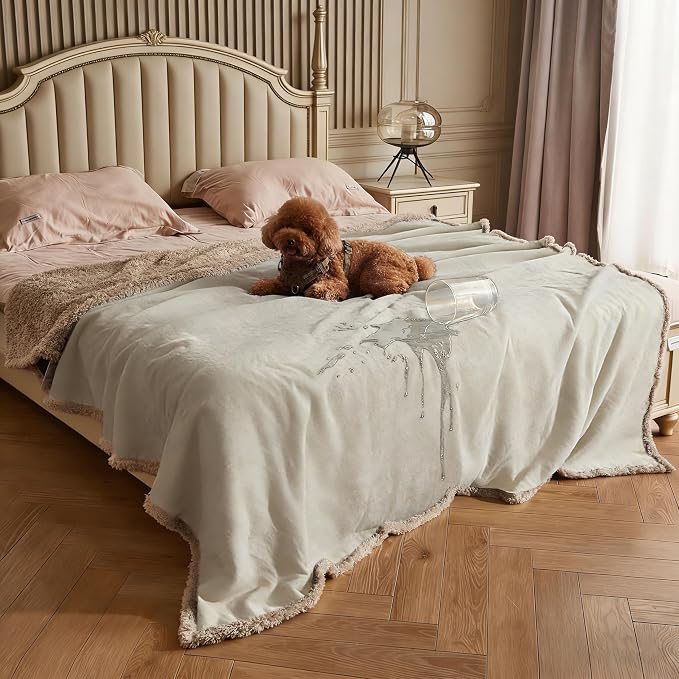 Kritter Planet Waterproof Reversible Pet Blanket for Dogs and Cats | 60 x 80 Inch, Waterproof Cover for Sofa and Bed, Washable Protection Against Fur, Dirt, Scratches and Everyday Messes by KritterPlanet