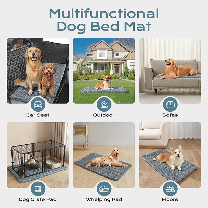 Backseat Dog Bed Mat for Car, Dog Blanket for Car (53" x 24") | Pet Car Blanket Soft and Comfortable, Upgraded Bottom Non-Slip, Washable Travel Pet Mat for Cars Trucks and SUVs - Image 7
