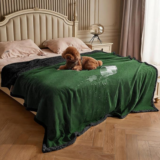 Kritter Planet Waterproof Reversible Pet Blanket for Dogs and Cats | 60 x 80 Inch, Waterproof Cover for Sofa and Bed, Washable Protection Against Fur, Dirt, Scratches and Everyday Messes by KritterPlanet