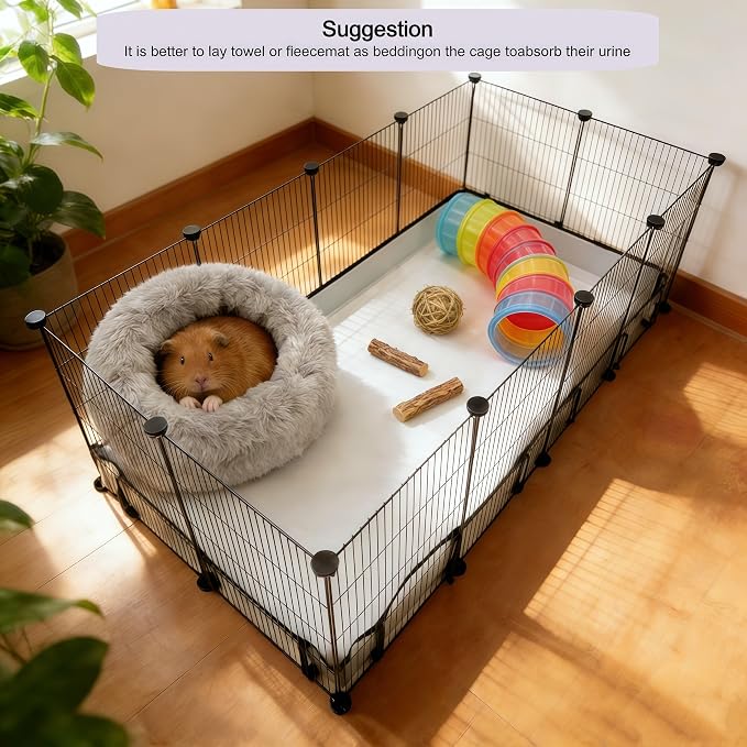 DZWLKJ Guinea Pig Cage Liner Tarp Bottom Waterproof and Washable.Available in 22 Sizes. Base Also for Rabbits, Bunny, Chinchesillas, Hedgehog, Ferrets and Other Small Animals(24x48 inches) - Image 7