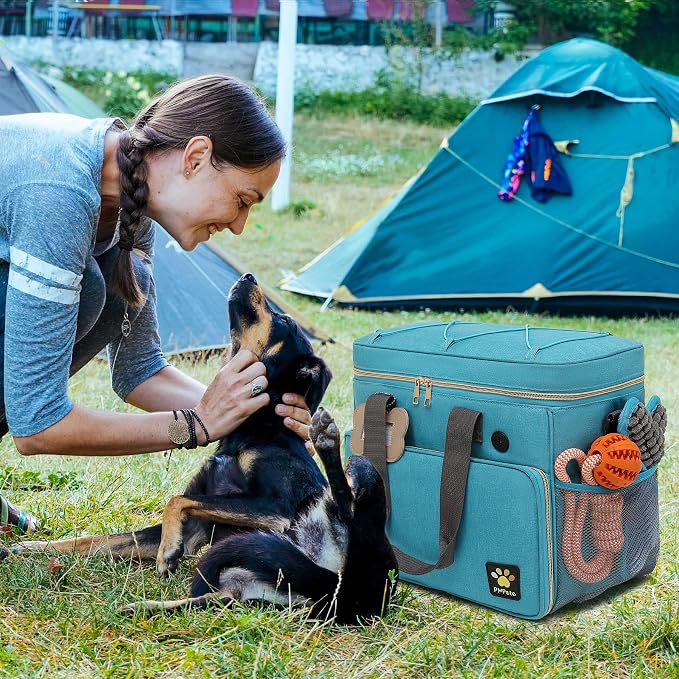 Dog Travel Bag for Traveling| Week Away/Overnight Travel Accessories with Multi-Function Pockets|Pet Travel Set for Dog and Cat|Ultimate Gift for Dog Moms &Dads, Doggy Lovers &Pet Owners - Image 5