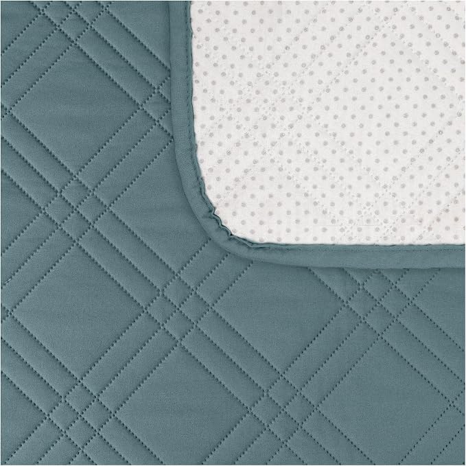 100% Waterproof Couch Cover for Dogs, Anti-Slip Washable Sofa Cover with Elastic Straps & Side Pockets, Durable Furniture Protector for Kids, Pets & Dogs (Armchair 23", Grayishblue) - Image 4