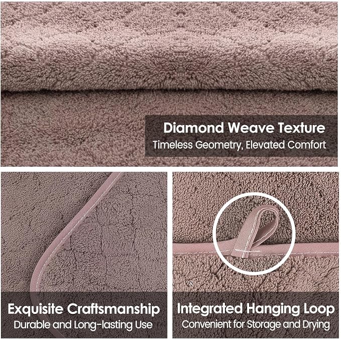 JML Microfiber Bath Towels, 2 Pack, 30 in x 60 in, Chocolate | Hanging Loop, Super Soft, Absorbent, Lint Free, Fade Resistant, Lightweight, Quick Dry, Use for SPA , Sauna, Salon Hair Wrap - Image 4