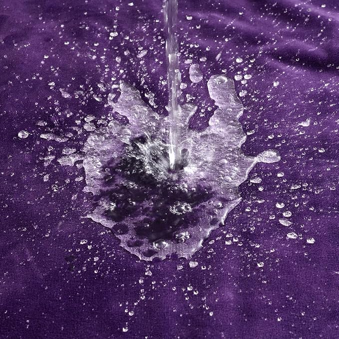 Waterproof Blanket 30"x40" for Dogs Cats, Reversible Waterproof Bed Cover for Pets, Soft Leakproof Blanket for Bed Couch Sofa Furniture Protector, Dark Purple/Light Purple - Image 7