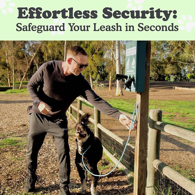 Canine Hitch- Secure Dog Leash Parking Mounted Indoor – Outdoor Wall Hook - Tie Out Stainless Steel Practical Lead Management for Home & Business, Ultimate Strength - Image 2