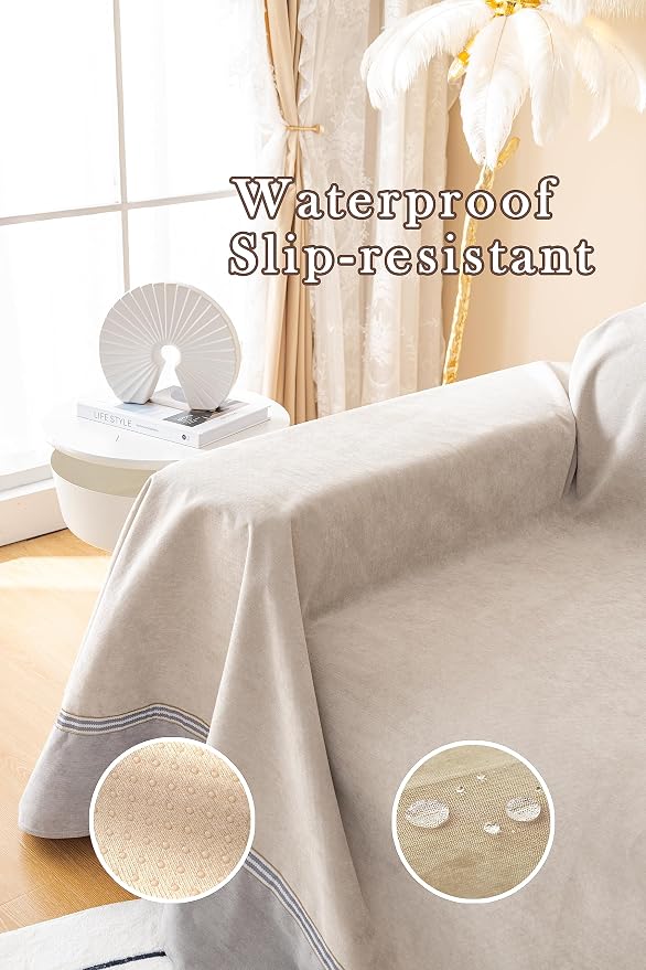 Waterproof & Anti-Slip Sofa Cover - Cat & Dog Claw-Resistant Furniture Protector, Stylish Scratchproof Couch Cover for Pets, Universal Fit Most Couche(XXLarge,78"X133") - Image 4