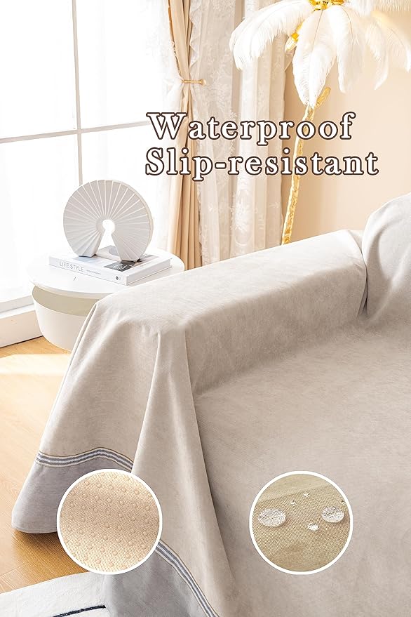 Waterproof & Anti-Slip Sofa Cover - Cat & Dog Claw-Resistant Furniture Protector, Stylish Scratchproof Couch Cover for Pets, Universal Fit Most Couche(XXLarge,78"X133") - Image 4