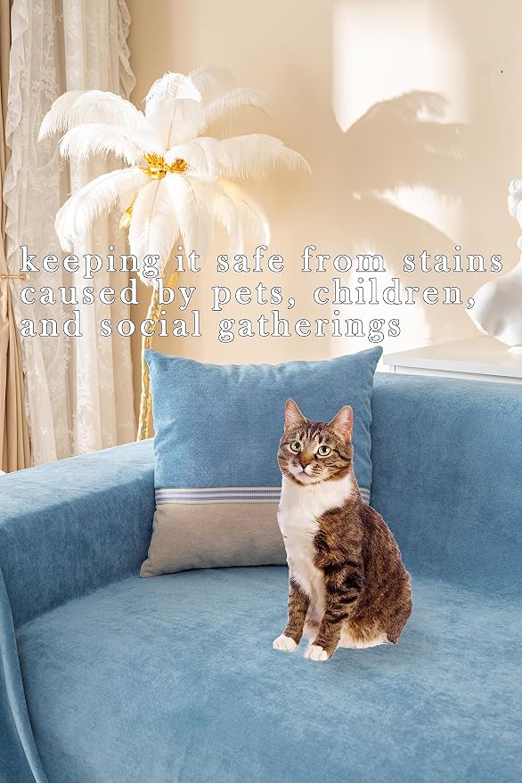 Waterproof & Anti-Slip Sofa Cover - Cat & Dog Claw-Resistant Furniture Protector, Stylish Scratchproof Couch Cover for Pets, Universal Fit Most Couche(Medium,78"X102") - Image 3