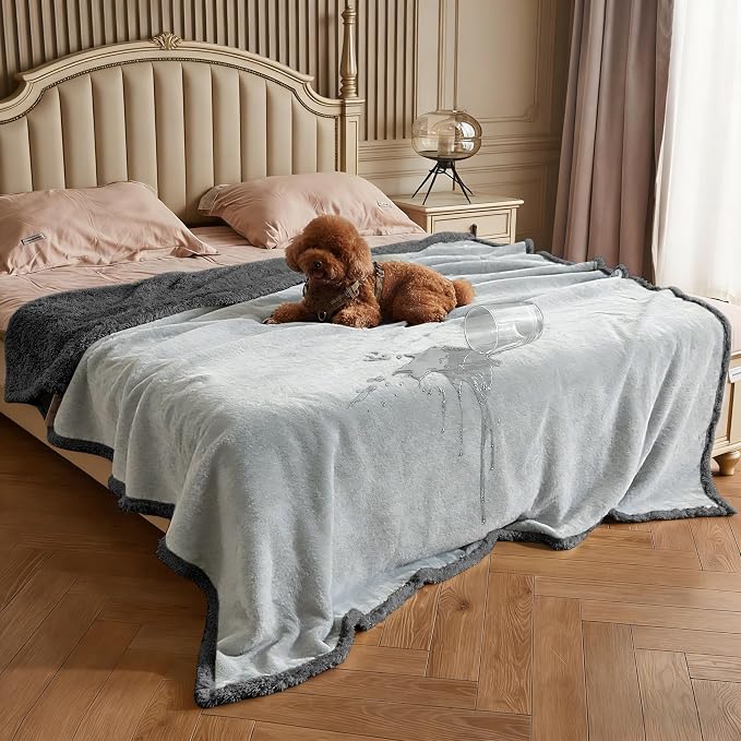 Kritter Planet Waterproof Reversible Pet Blanket for Dogs and Cats | 80 x 90 Inch, Waterproof Cover for Sofa and Bed, Washable Protection Against Fur, Dirt, Scratches and Everyday Messes by KritterPlanet