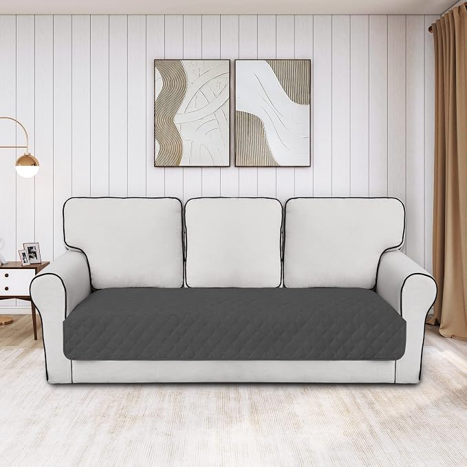 Easy-Going 100% Waterproof Dog Bed Cover, Non-Slip Pet Blanket for Furniture, Washable Couch Cover, Repleasement Sofa Cover (30X70 in, Dark Gray) - Image 2