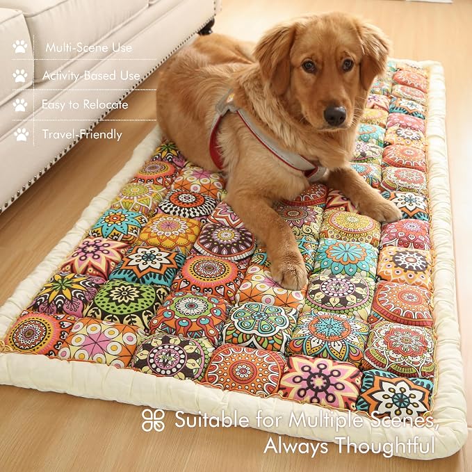 Couch Cover for Sofa, Sectional Couch Cover for Dogs, Sofa Cover Washable, Cushion Cover Blanket Pad Bed Mat for Pets, Boho Furniture Protector, Orange, 27.6x82.7in - Image 8