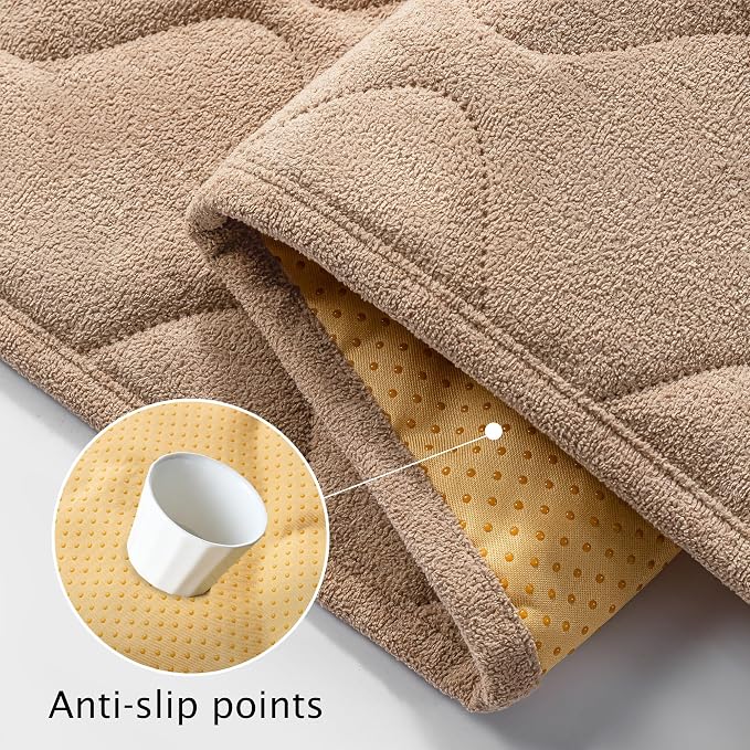 PuTian Waterproof Couch Cover for Dogs, Slip Straps, 36"X75", Khaki | Washable Sofa Cover，Pet Friendly Couch Protector & Dog Mat, Waterproof Furniture Guard for Sofas, Loveseats & Sectionals - Image 4
