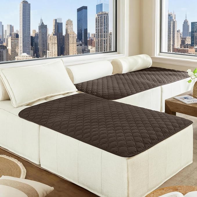 gogobunny 100% Double Sided Waterproof Dog Blanket Soft Pet Bed Cover Reversible Protect Furniture Couch Sofa Car for Puppy Large Dog Cat (Dark Coffee/Light Coffee, 40x50 Inch (Pack of 1)) - Image 3