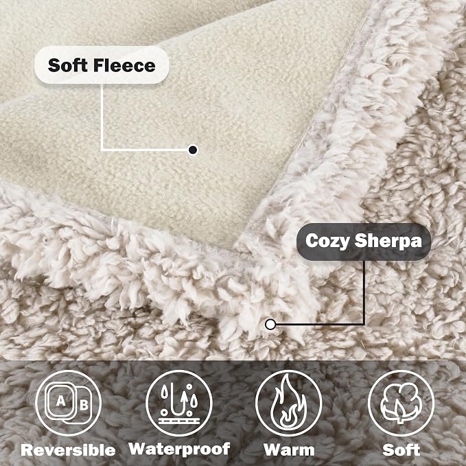 Kritter Planet Waterproof Pet Blanket, Reversible Throw for Dogs and Cats | 50 x 60 Inch, Washable Sofa and Bed Protector, Shields Furniture from Fur, Dirt, Scratches and Everyday Spills - Image 4