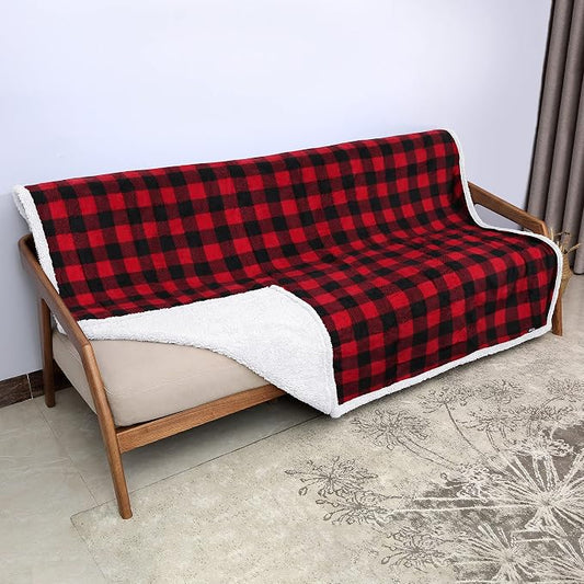 Catalonia Waterproof Blanket for Bed, Reversible Leakproof Throw | 60 x 80 Inch, Plaid, Washable Protector Cover for Couch and Sofa, Stain Proof Blanket for Pets, Kids and Everyday Spills by Catalonia