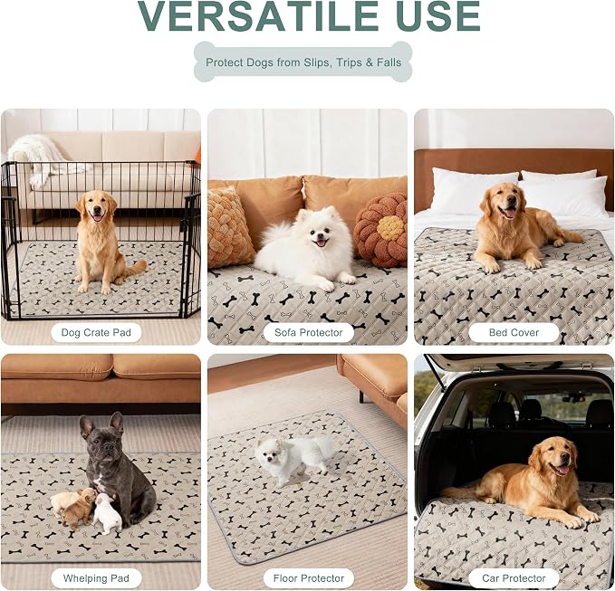 Eterish Reusable Washable Pee Pads for Dogs Large/Extra Large 36'' x 41'' 2 Pack, Absorbent Pet Puppy Dog Training Pads Non-Slip, Waterproof Whelping Potty Pads for Dogs Leak-Proof - Image 6