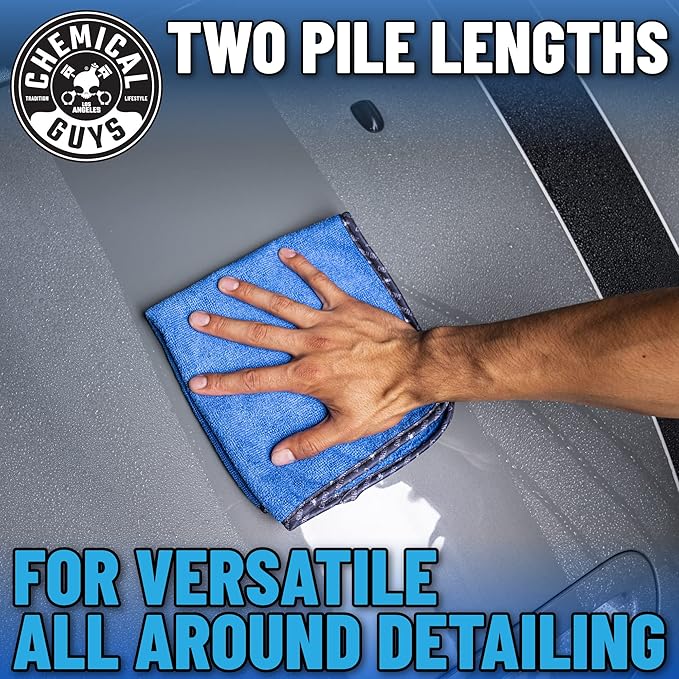 Chemical Guys, Professional Microfiber Towels, 16 x 16 in, Blue, 12 Pack | Ultra-soft, scratch-free towels to buff wax, dry panels and clean glass and interiors, machine washable - Image 10