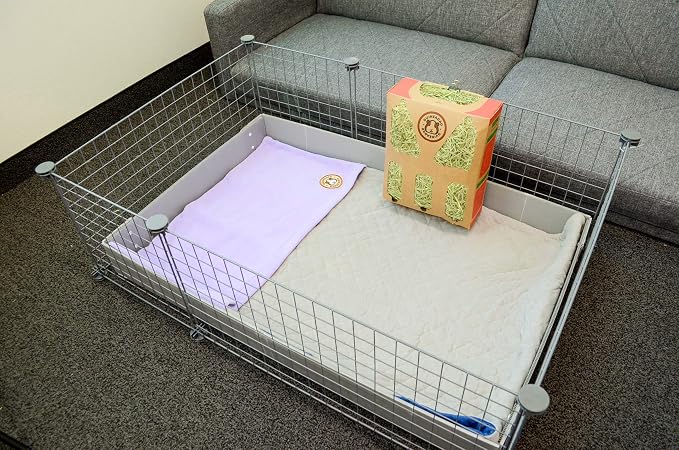 GuineaDad Original Reusable Cage Liner – Ultra-Soft Fleece Bedding with Burrowing Pocket – Extra Absorbent Core & Waterproof Bottom – Fits Midwest Guinea Pig Cage – Small Animal Supplies - Image 7