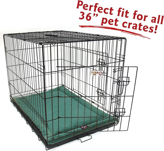 Majestic Pet Dog Crate Mat - Machine Washable Soft Plush Pet Bed Pad for Crates & Kennels | USA Crafted | 36"x23" Villa Marine - Image 3