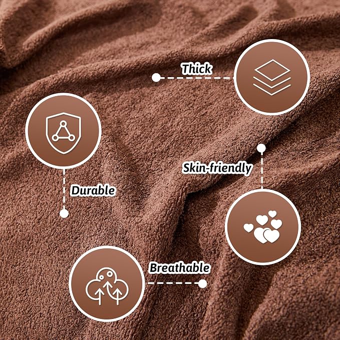 MEETSKY Couch Cover for 3 Cushion Cat Scratch Proof Couch Protector Washable Sofa Covers Sectional Couch Covers for Dogs Soft L Shape Sofa Slipcover for Pets Kids, 91" x 134", Chocolate - Image 3