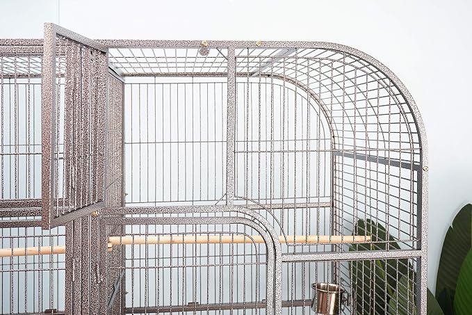 Double Cage with Center Divider for Bird Parrot Aviary W64xD32xH73 New - Image 5