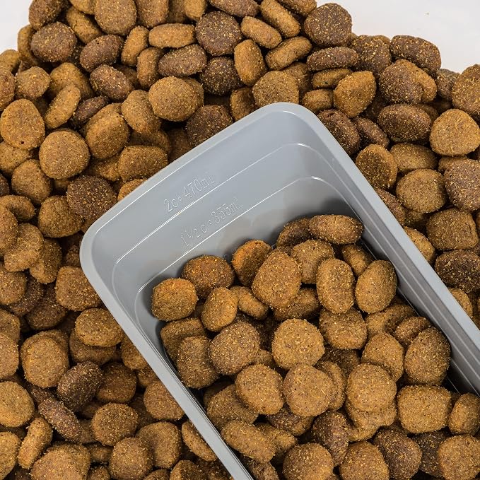 Amazon Basics 3-Piece Airtight Pet Food Storage Container Combo with Scoop, BPA Free, Removable Wheels, 33 QT + 12 QT - Image 9