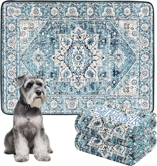 Thicken Washable Pee Pads for Dogs, 2 Pack Waterproof Reusable Pee Pads for Dogs，36"x48" Super Absorbent Leakproof Dog Pads, Non-Slip Potty Pads for Floor, Crate, Couch, Whelping Pads Pet Supplies by Dogcator