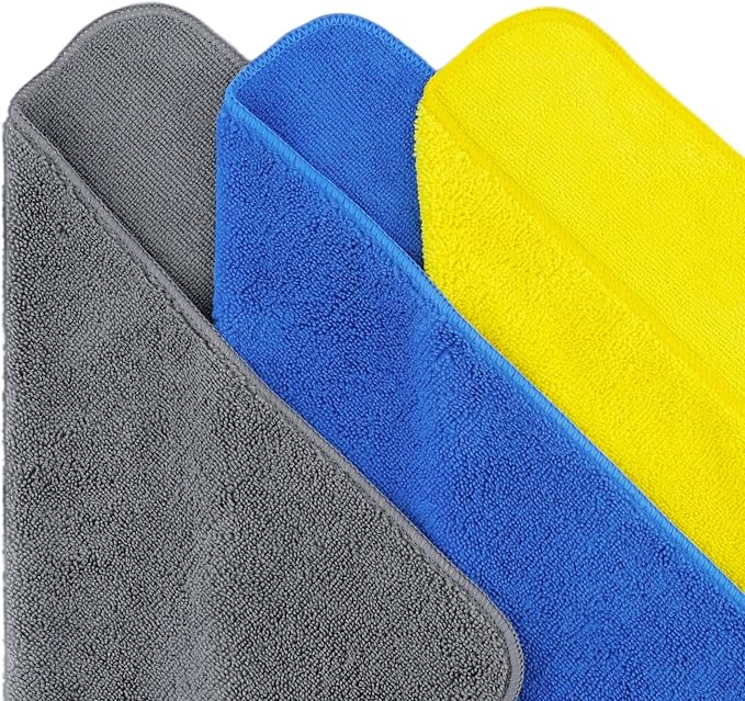 POLYTE 300 GSM Multipurpose Microfiber Cleaning Towel, 16x16 in, 36 Pack | Lint Free, Quick Dry - Image 2